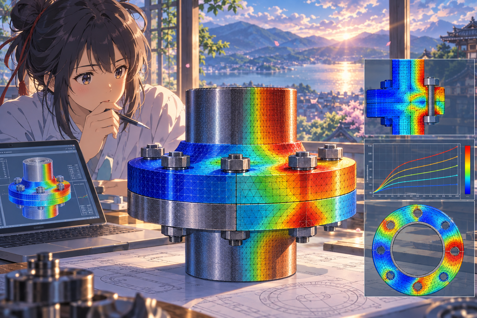 ASME II-D卷2025应用：外压失稳图表与异种金属法兰热错配风险